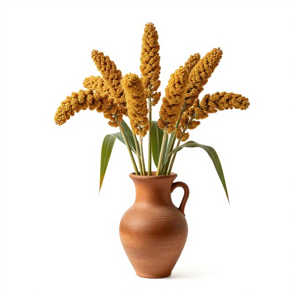 Great millet isolated on a white background