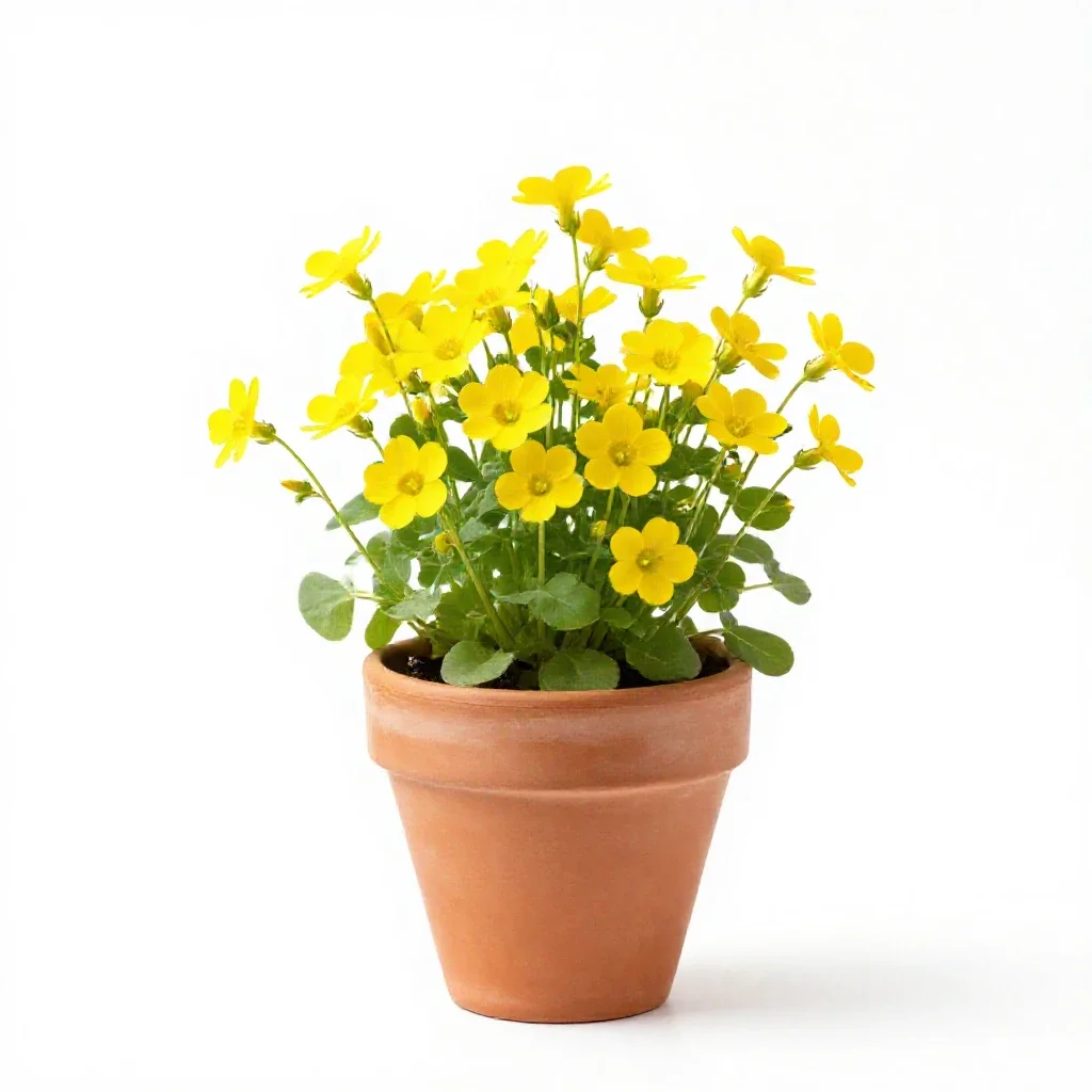 Great yellowcress isolated on a white background