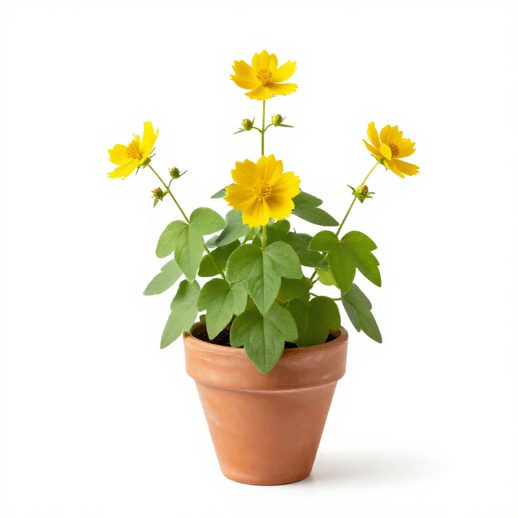 Heartleaf arnica isolated on a white background