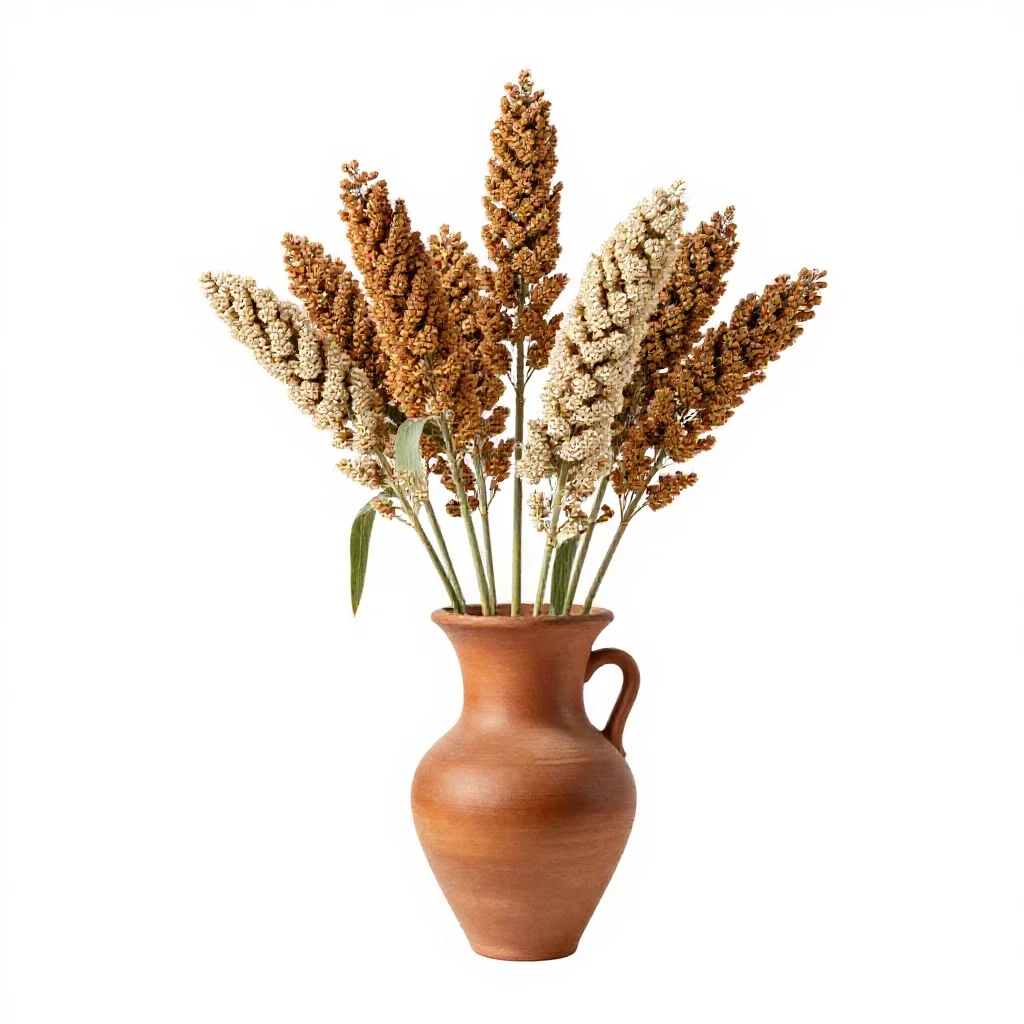 Hegari isolated on a white background