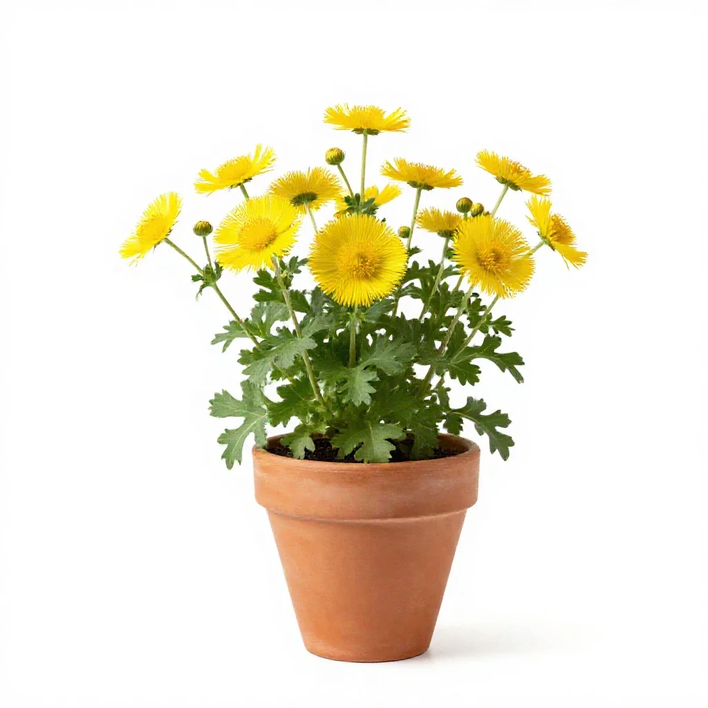 Helianthemum isolated on a white background