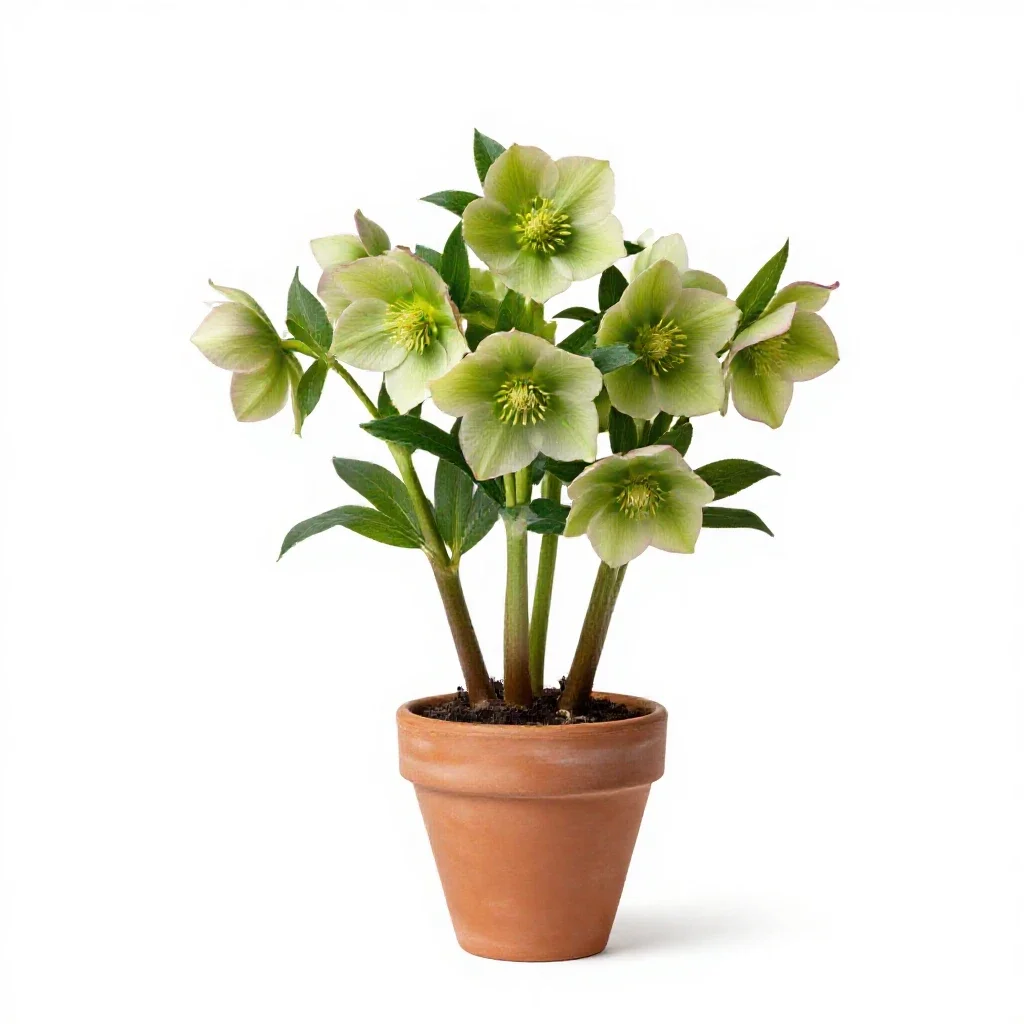 Hellebore isolated on a white background
