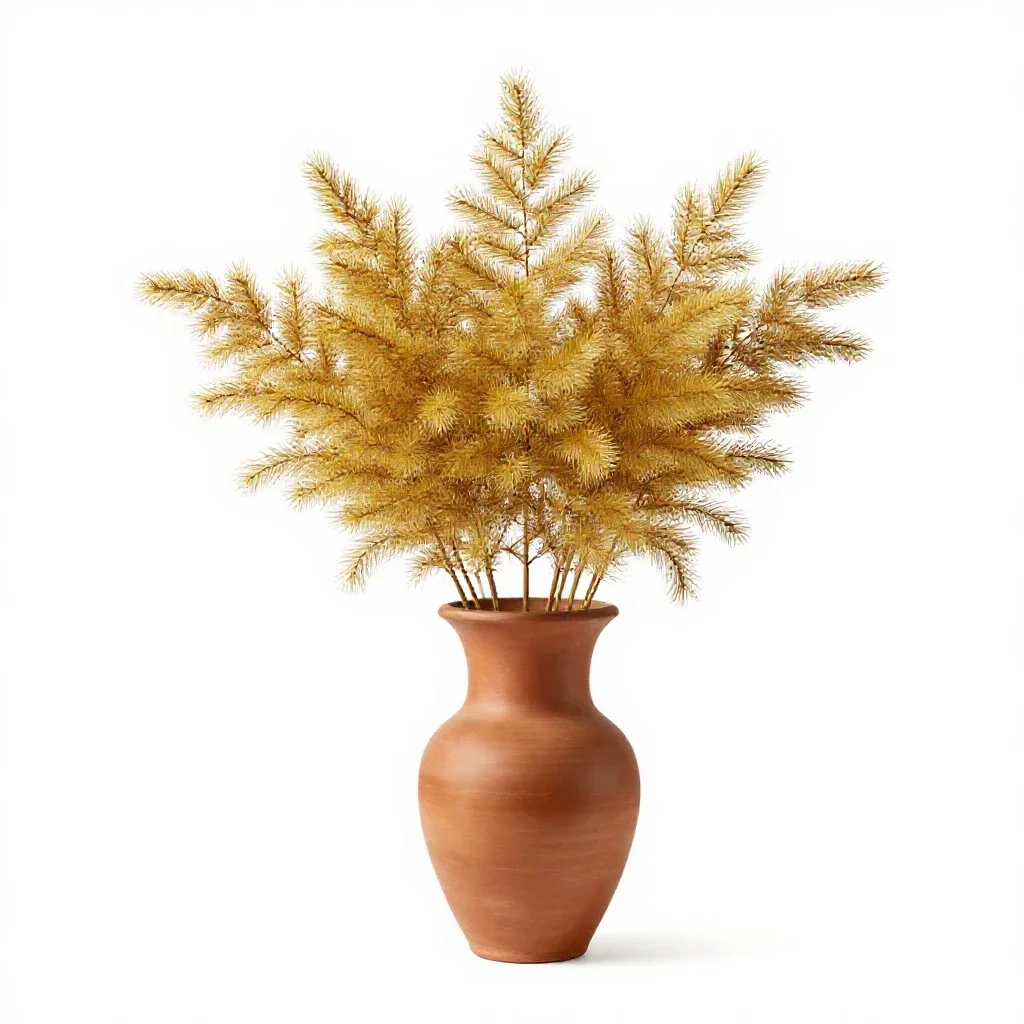 Hoary golden bush isolated on a white background