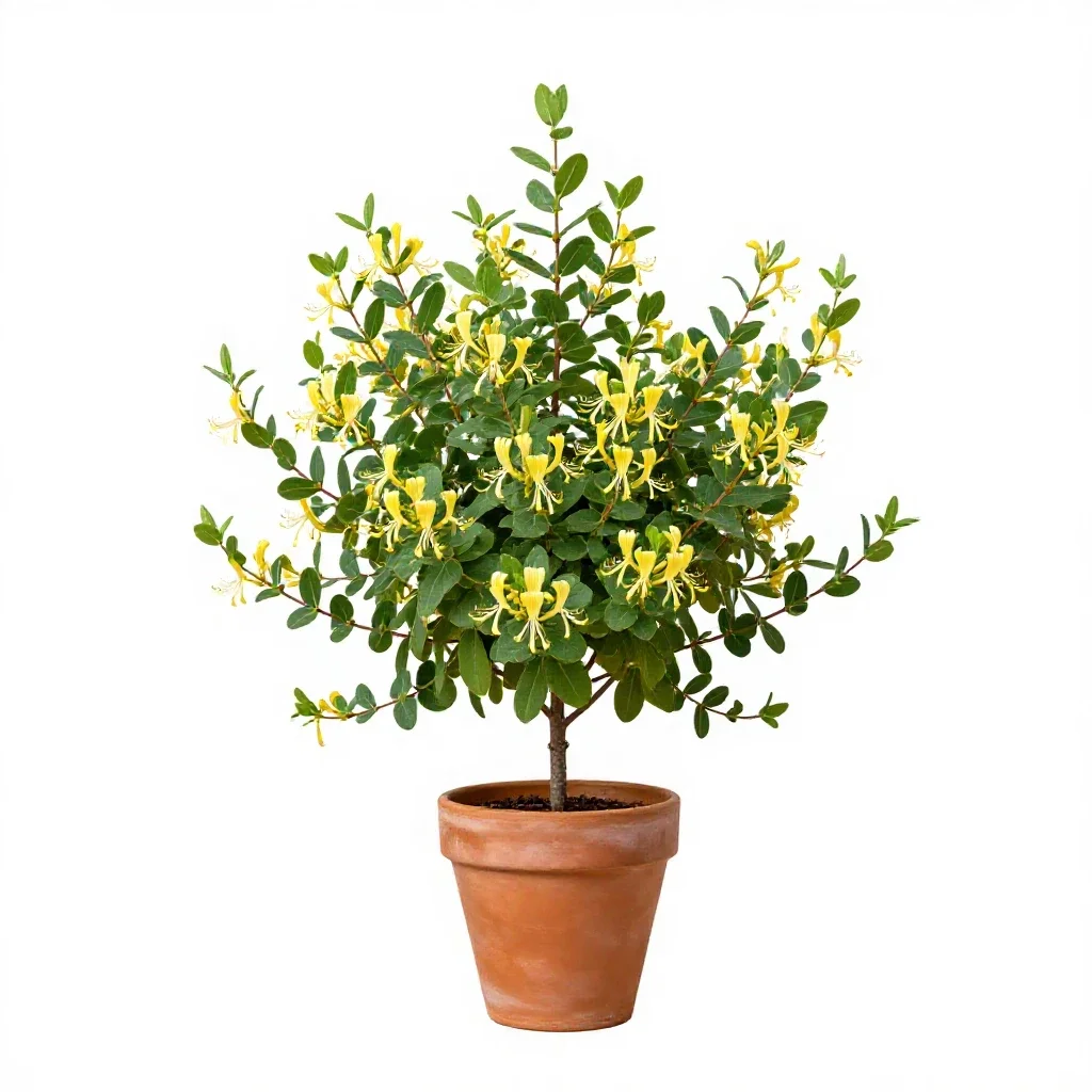 Honeysuckle isolated on a white background