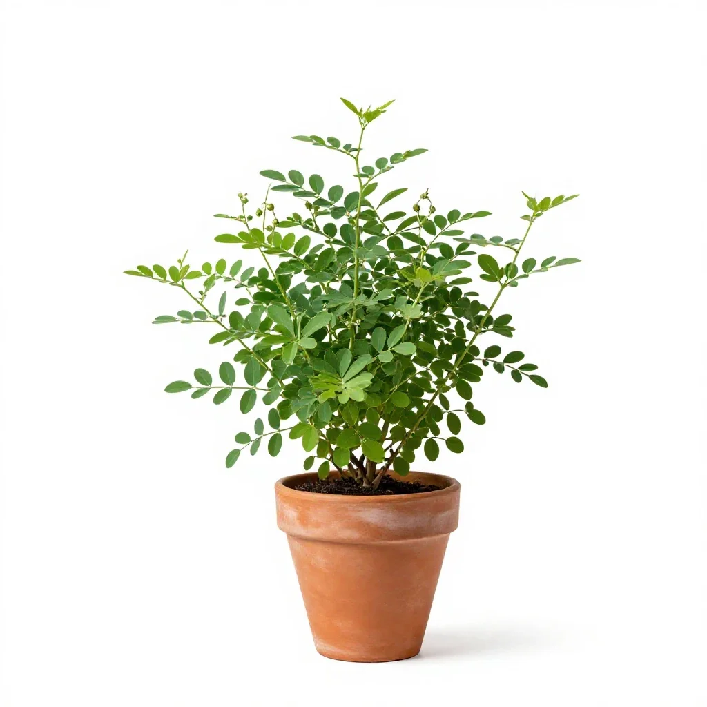 Horseshoe vetch isolated on a white background