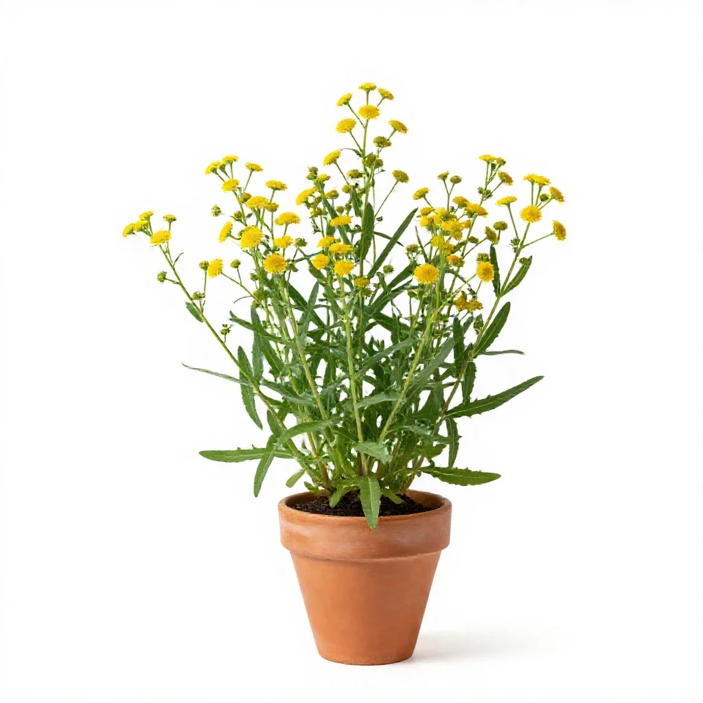 Horseweed isolated on a white background