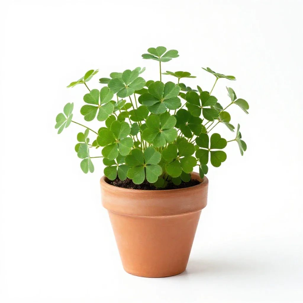 Japanese clover isolated on a white background
