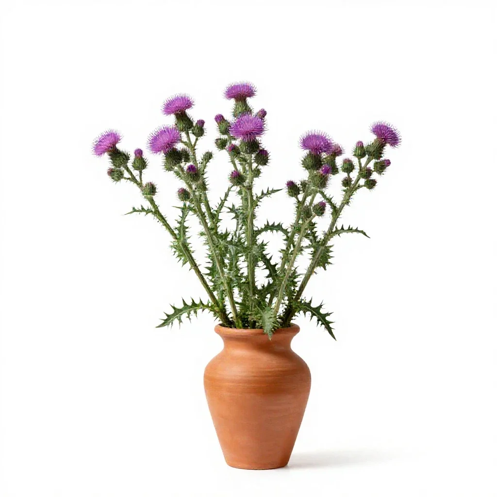 Knapweed isolated on a white background