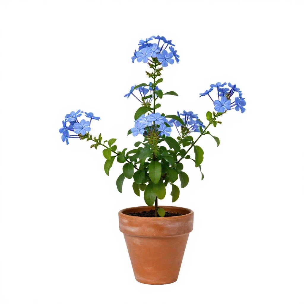 Leadwort isolated on a white background