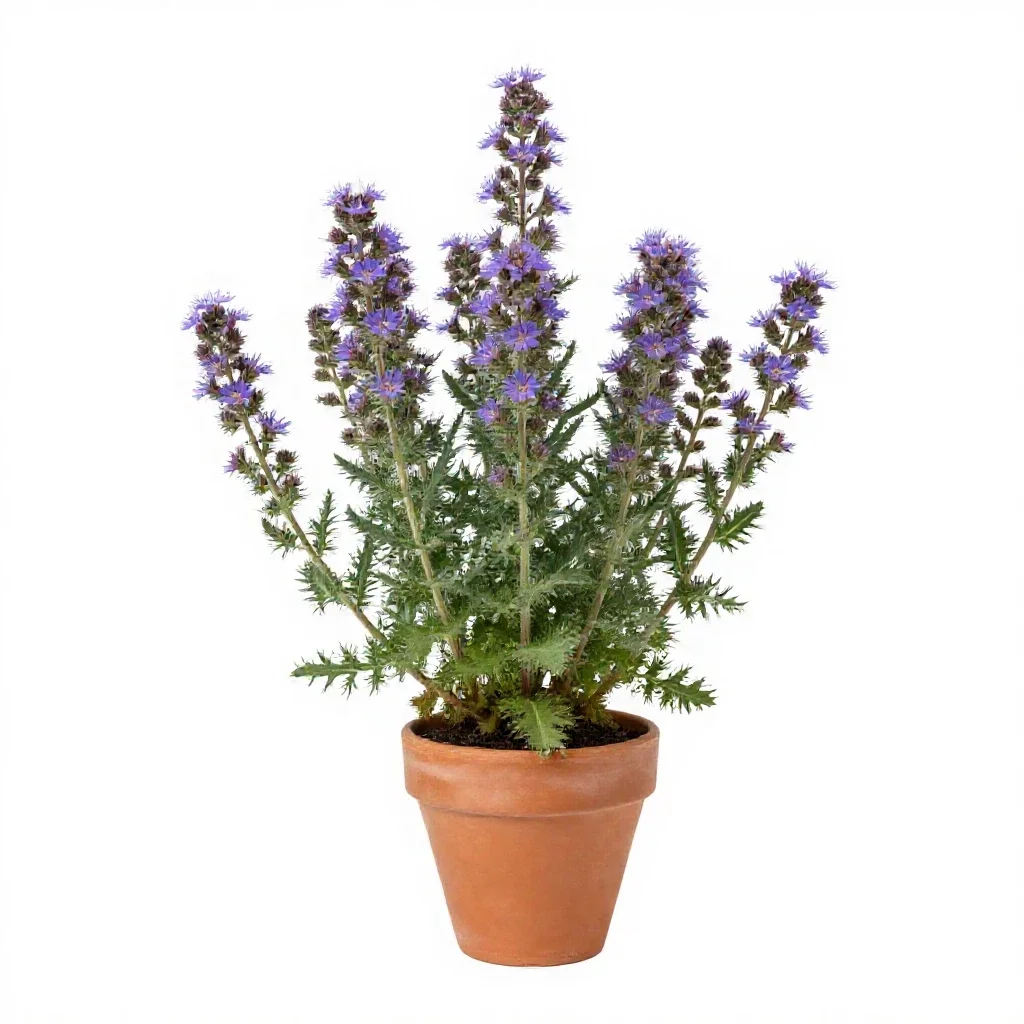 Lesser knapweed isolated on a white background
