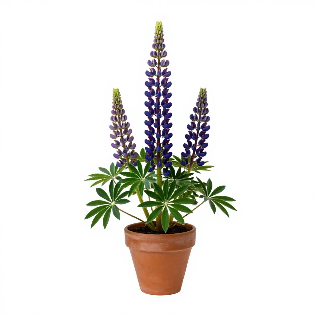 Lupine isolated on a white background