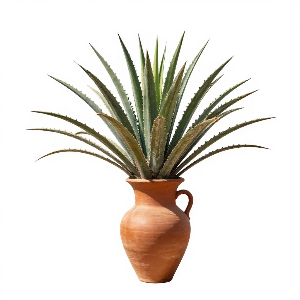 Maguey isolated on a white background