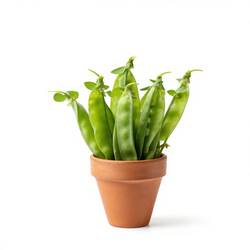 Marsh pea isolated on a white background
