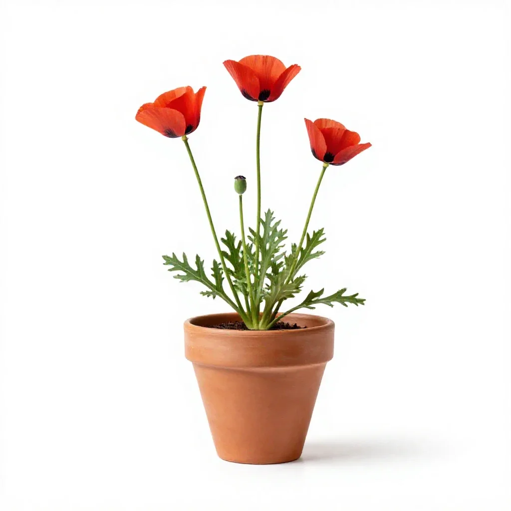 Matilija poppy isolated on a white background
