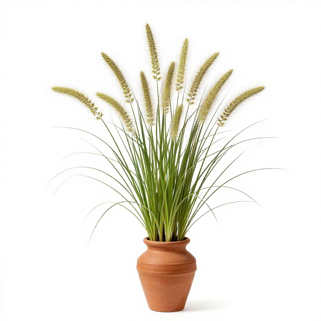 Meadow foxtail isolated on a white background