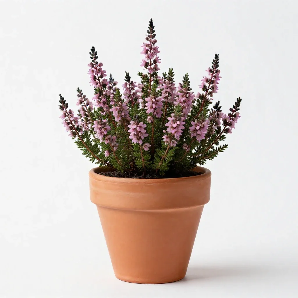 Mountain heath isolated on a white background