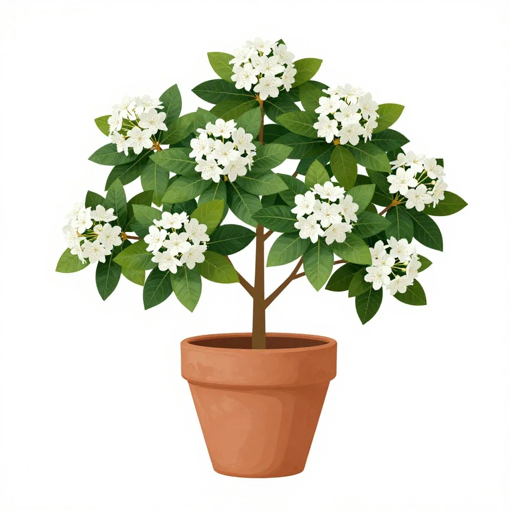 Mountain laurel isolated on a white background