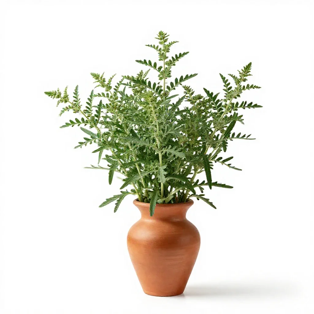 Mugwort isolated on a white background