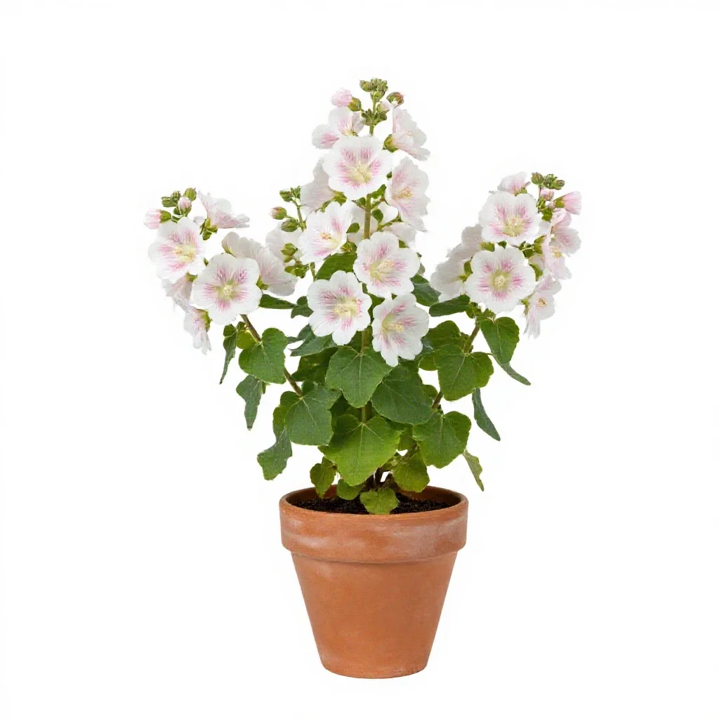 Musk mallow isolated on a white background