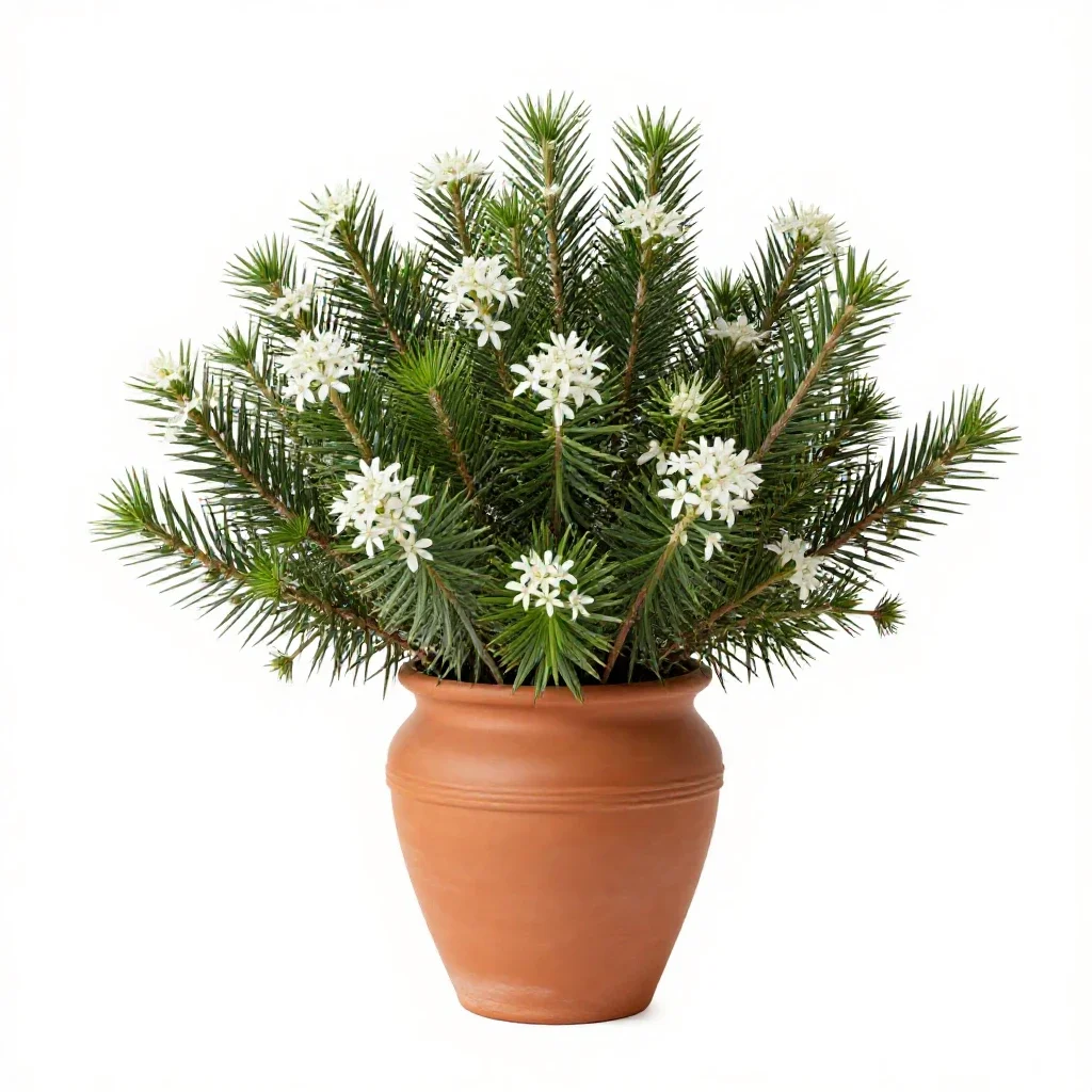 Needlebush isolated on a white background