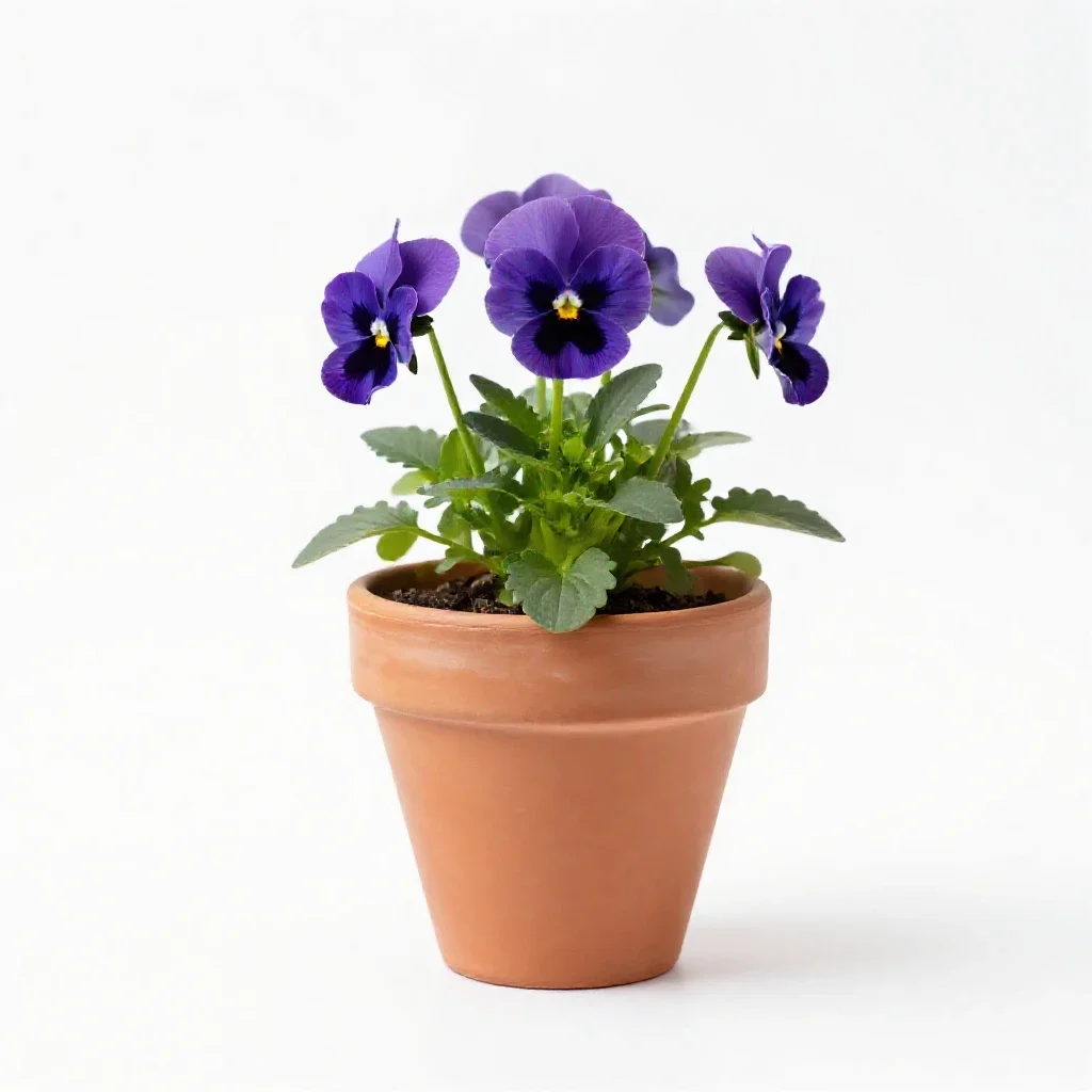 Pansy isolated on a white background