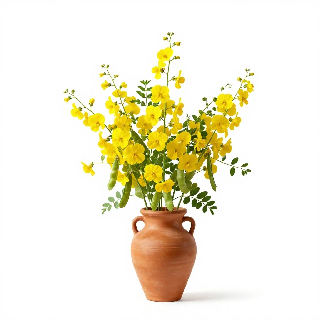 Pigeon pea isolated on a white background