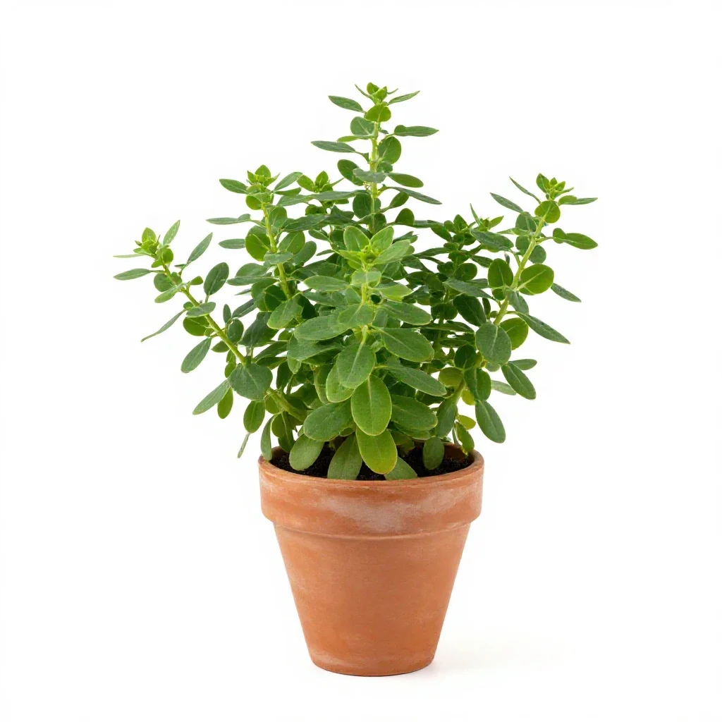 Plantain-leaved pussytoes isolated on a white background