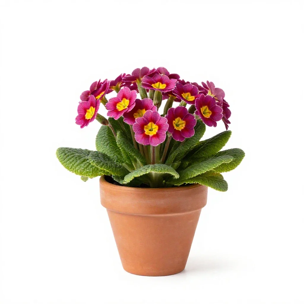 Polyanthus isolated on a white background