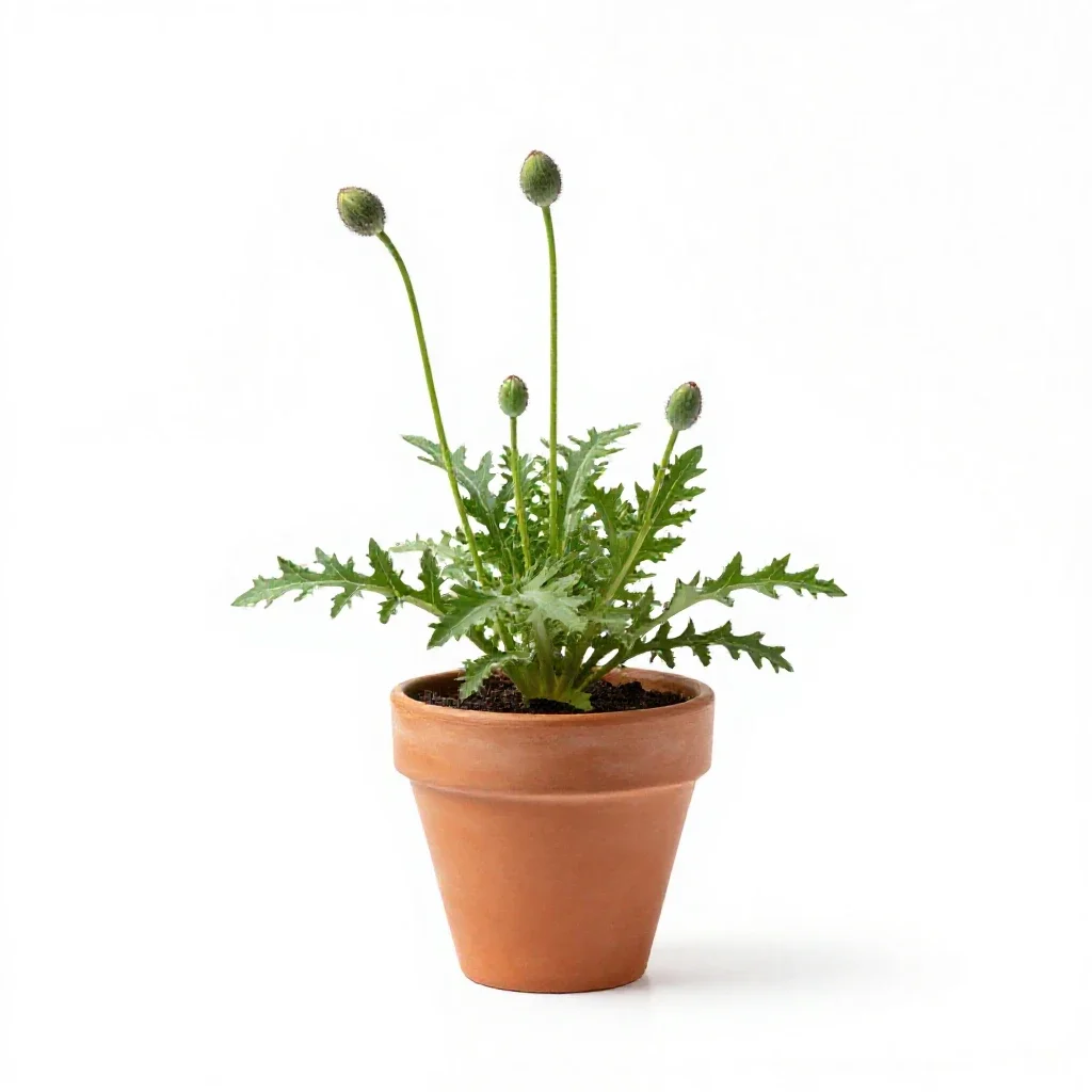 Poppy mallow isolated on a white background