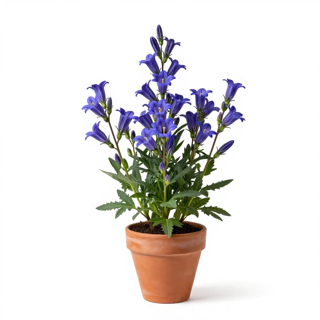 Prairie gentian isolated on a white background