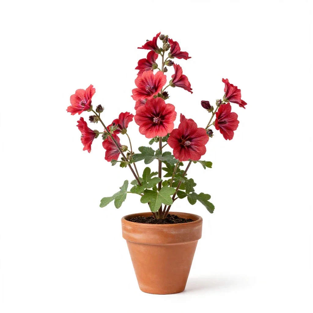 Prairie mallow isolated on a white background