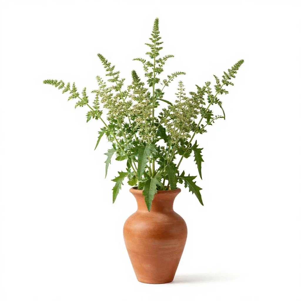 Ragweed isolated on a white background
