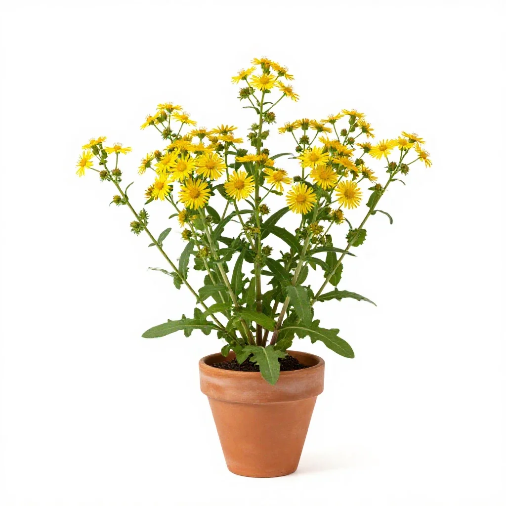 Ragwort isolated on a white background