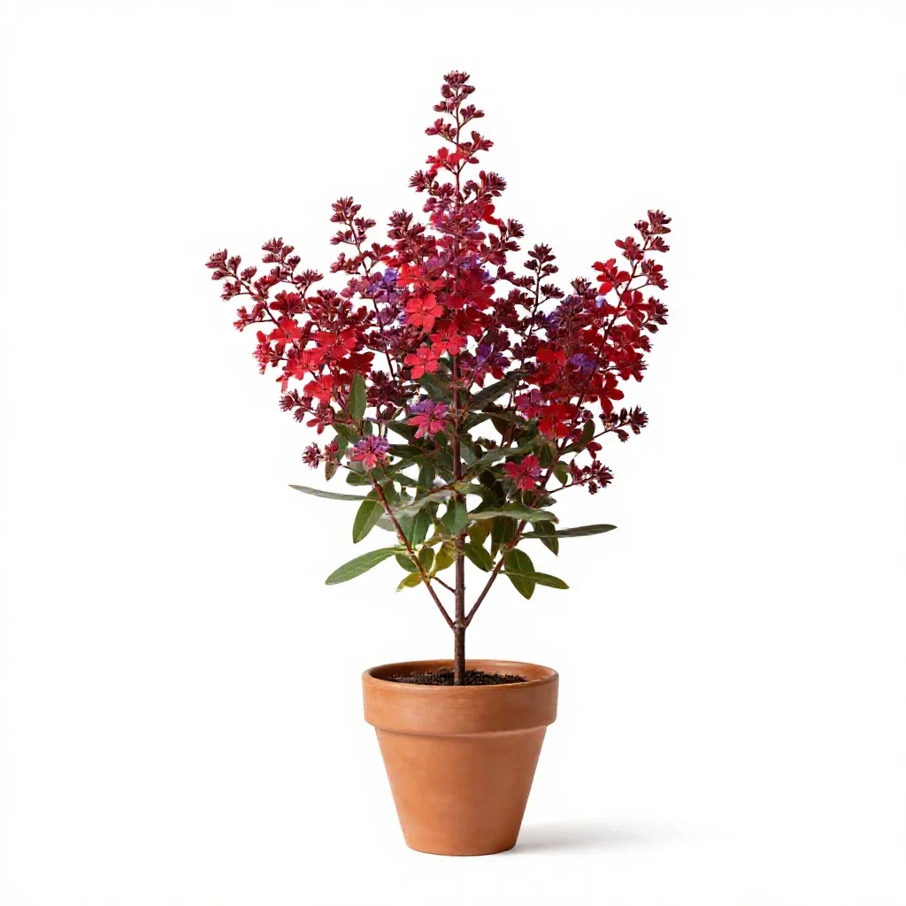 Red Clintonia isolated on a white background