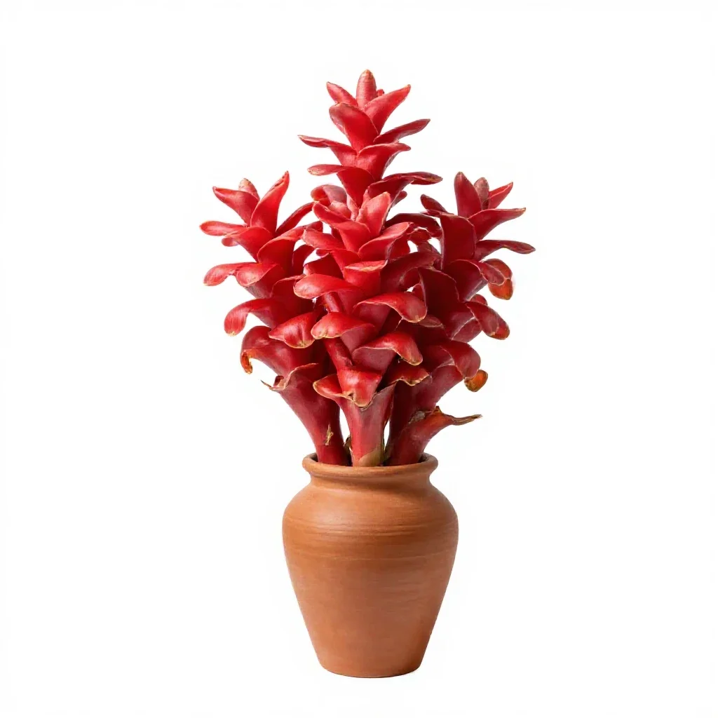 Red ginger isolated on a white background