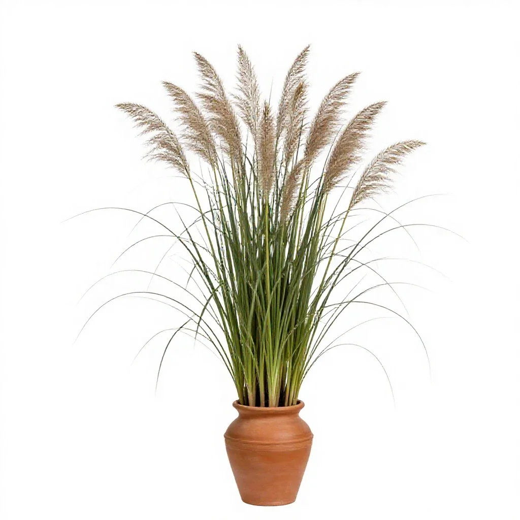 Reed grass isolated on a white background
