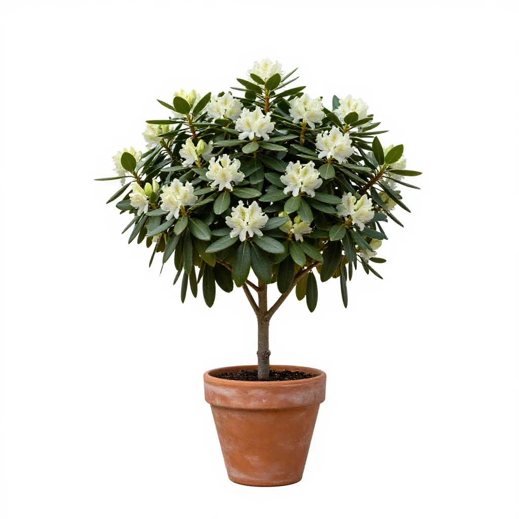 Rhododendron isolated on a white background