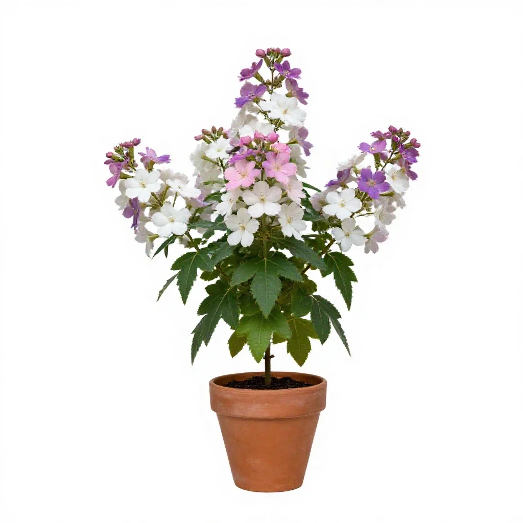 Rose mallow isolated on a white background