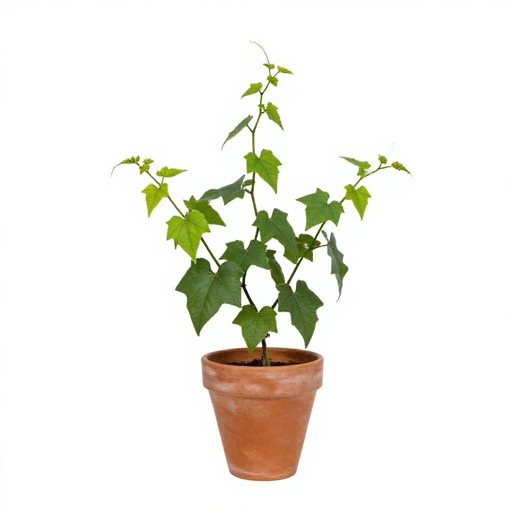 Rough bindweed isolated on a white background