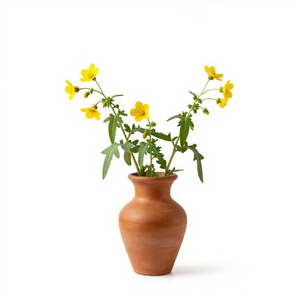 Safflower isolated on a white background