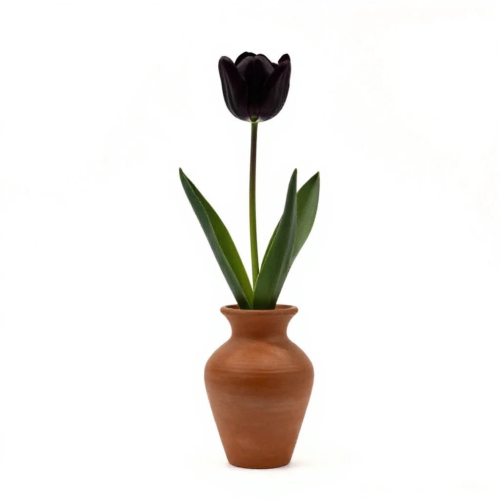 Sagebrush mariposa tulip isolated on a white background