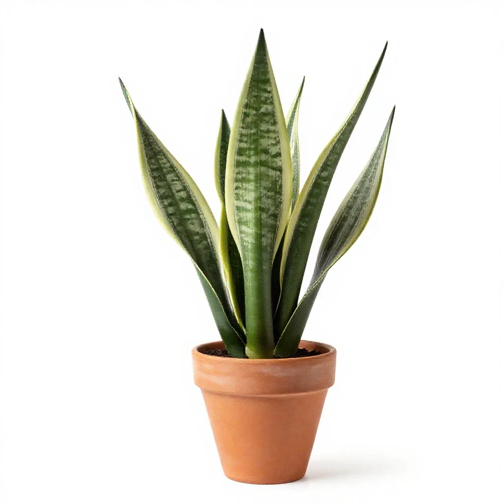 Sansevieria isolated on a white background