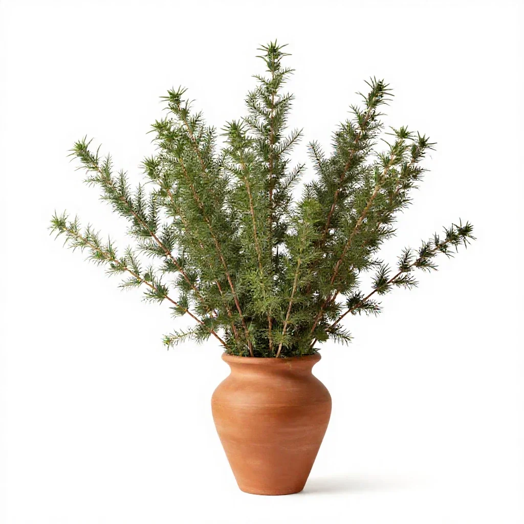 Sea wormwood isolated on a white background