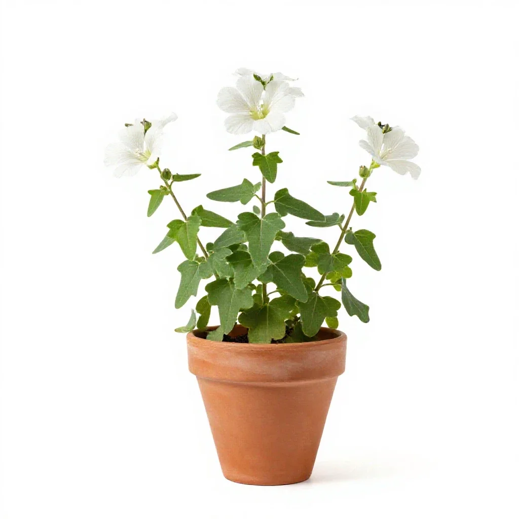 Seashore mallow isolated on a white background