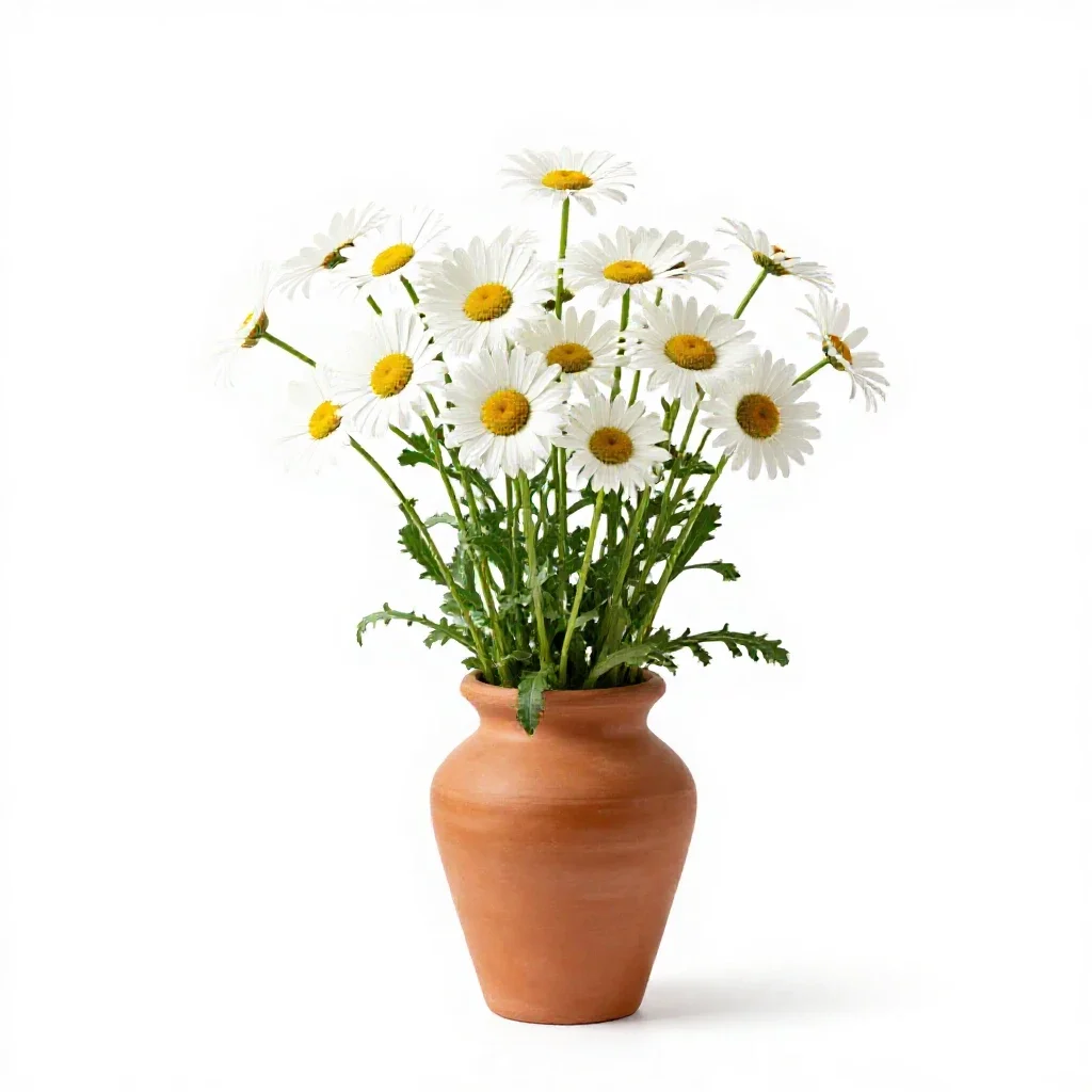 Seaside daisy isolated on a white background