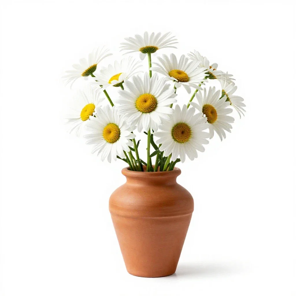 Showy daisy isolated on a white background