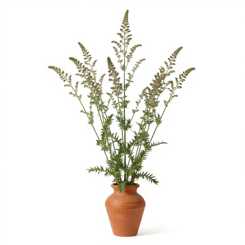 Slender knapweed isolated on a white background