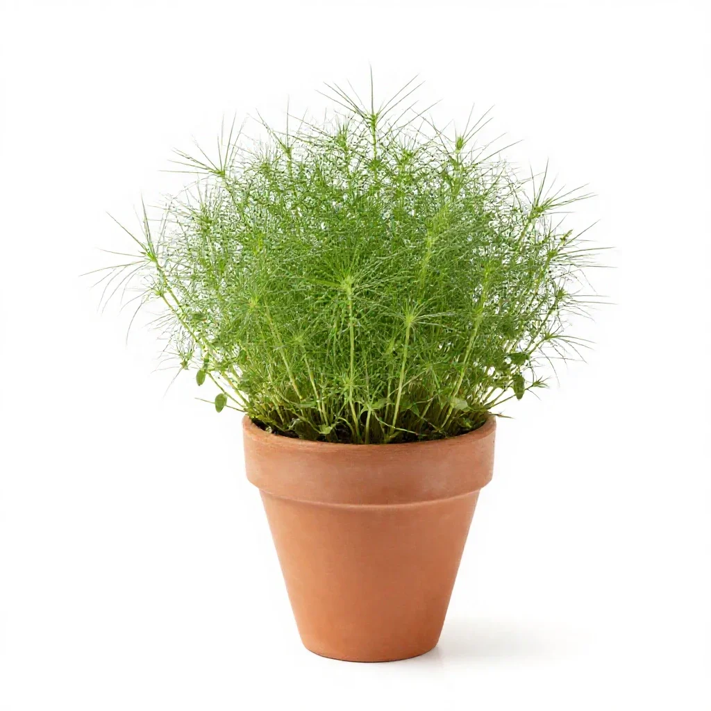 Smooth crabgrass isolated on a white background