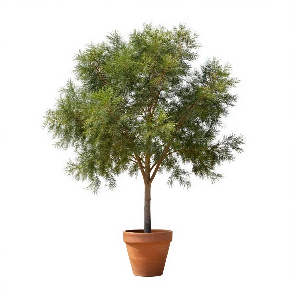 Sorrel tree isolated on a white background