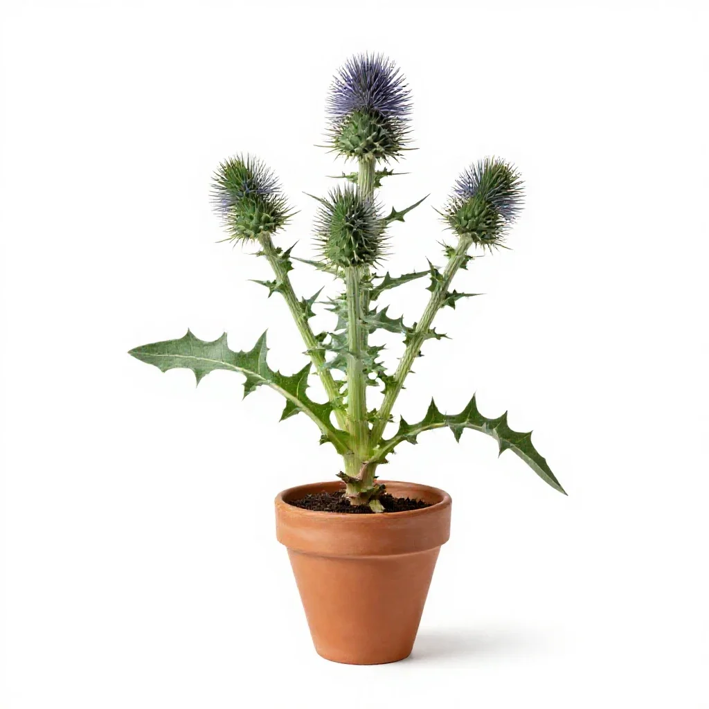 Sow thistle isolated on a white background